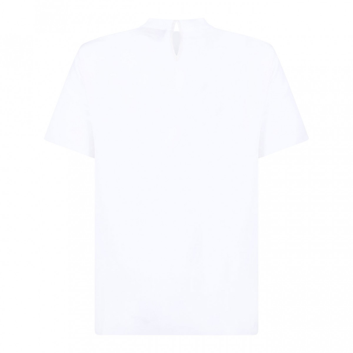 White Fine Knit T-Shirt
