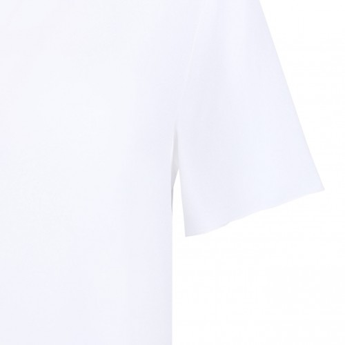 White Fine Knit T-Shirt