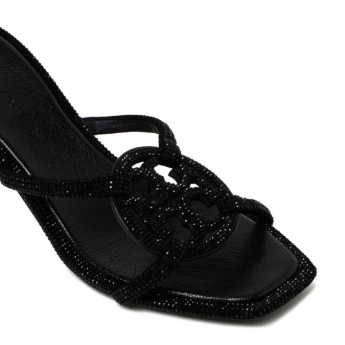 Black Miller Pav Bomb Sandal