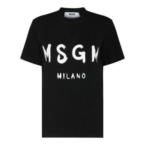 Black Logo Print T-Shirt