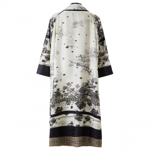 Printed Long Kimono
