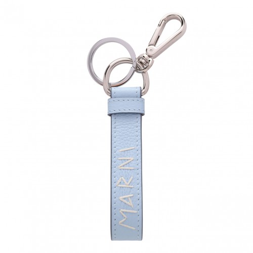 Light Blue Logo Embroidered Keyring