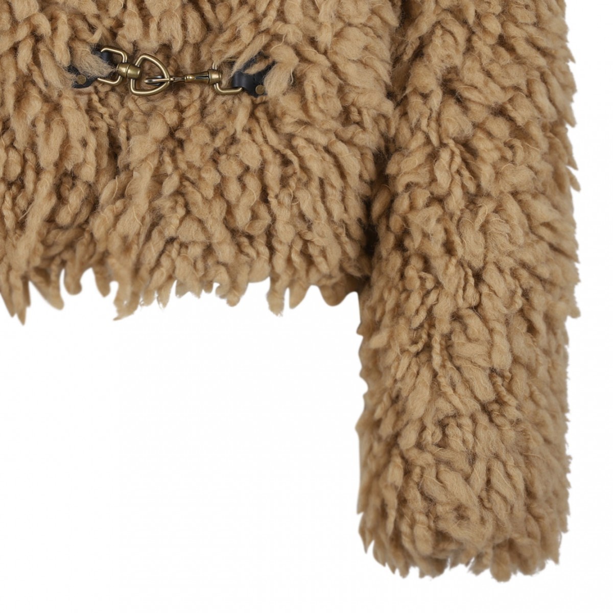 Camel Brown Shearling Jacket