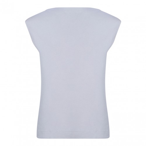 Off White Sleeveless Top