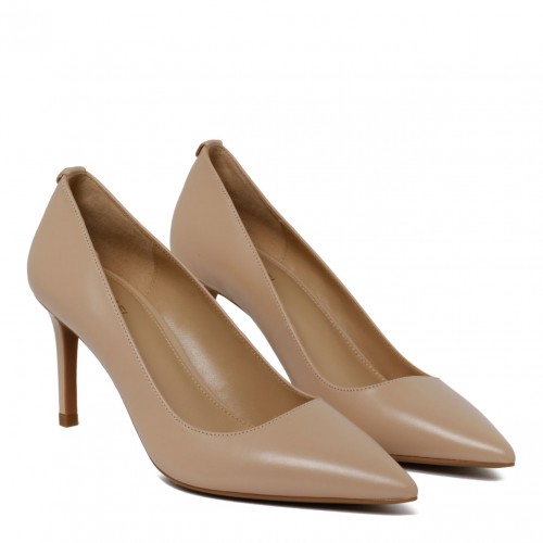 Light Blush Leather Pumps 2