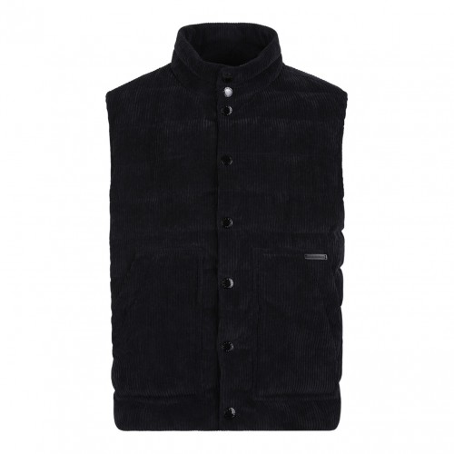 Black Corduroy Gilet