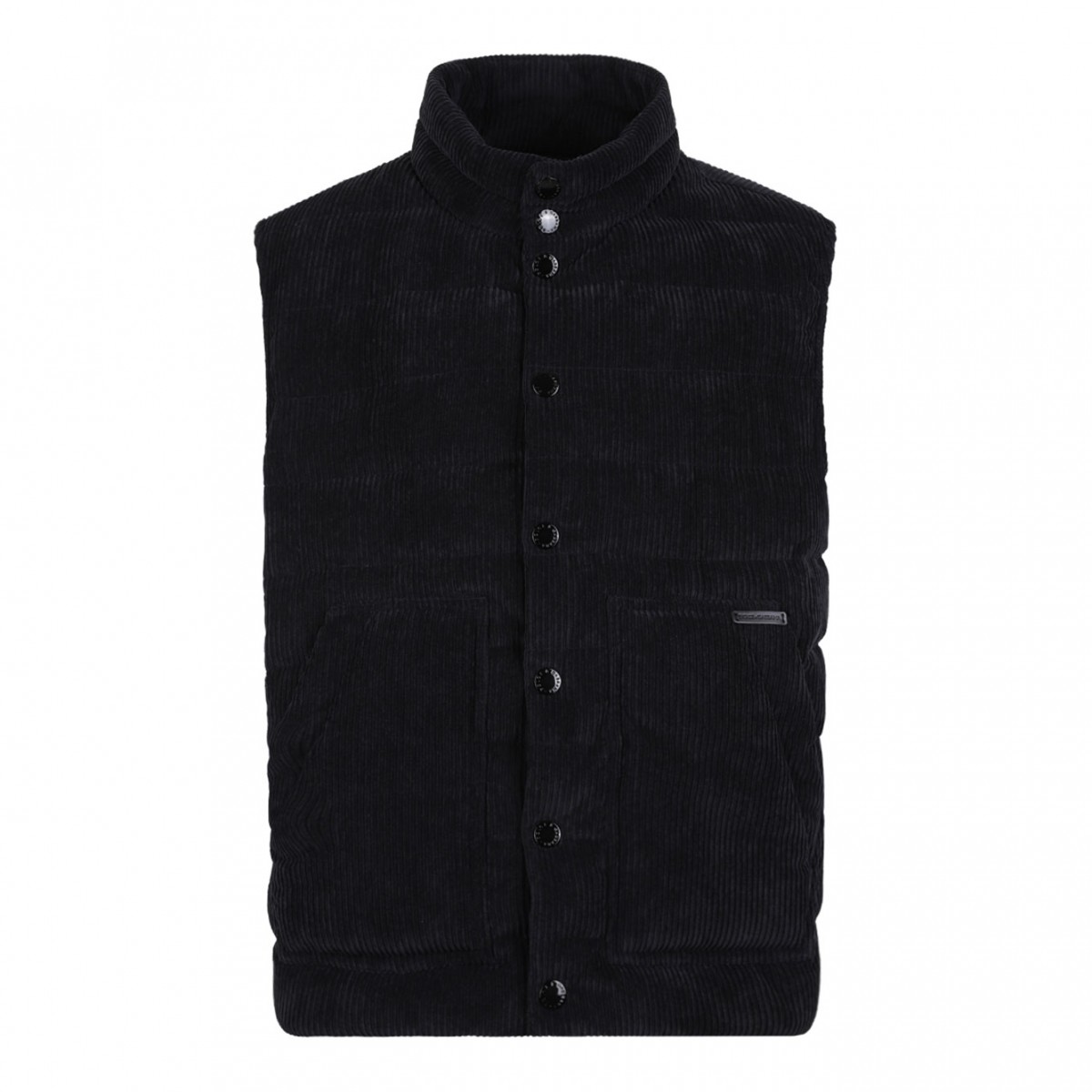 Black Corduroy Gilet