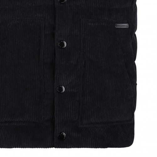 Black Corduroy Gilet
