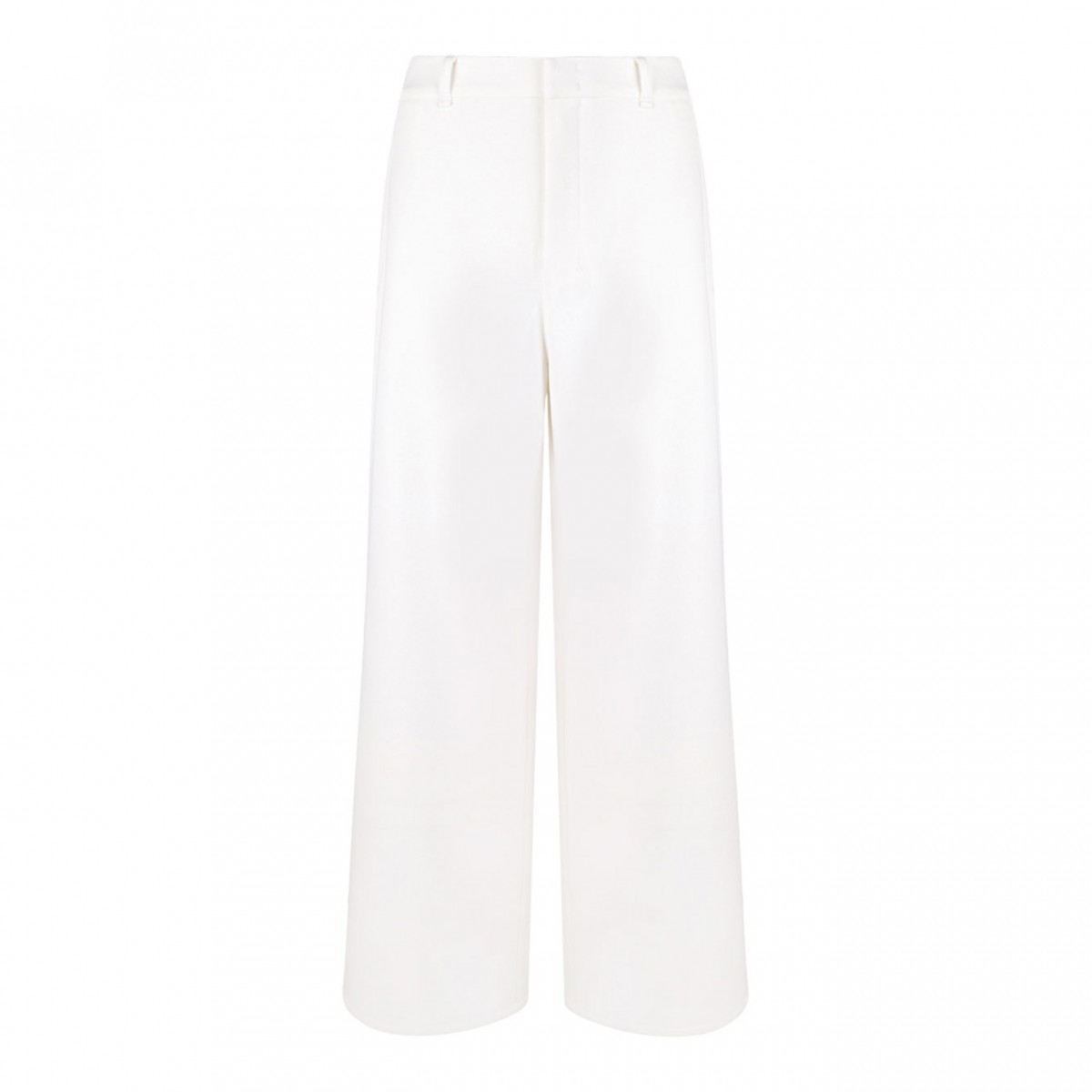 White Jersey Trousers