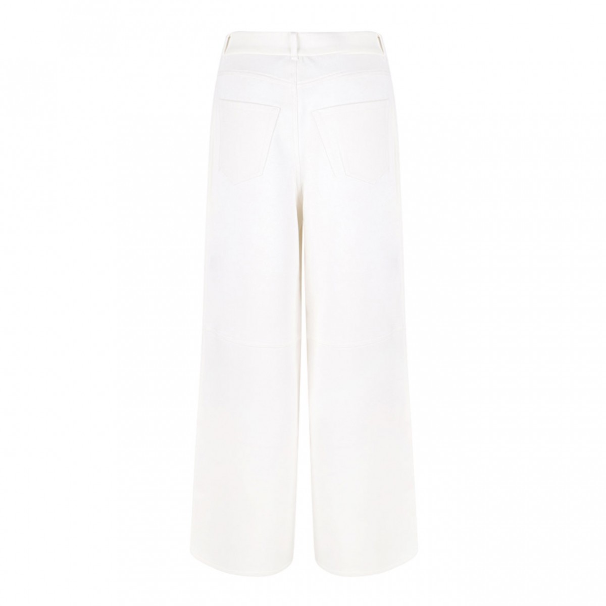 White Jersey Trousers