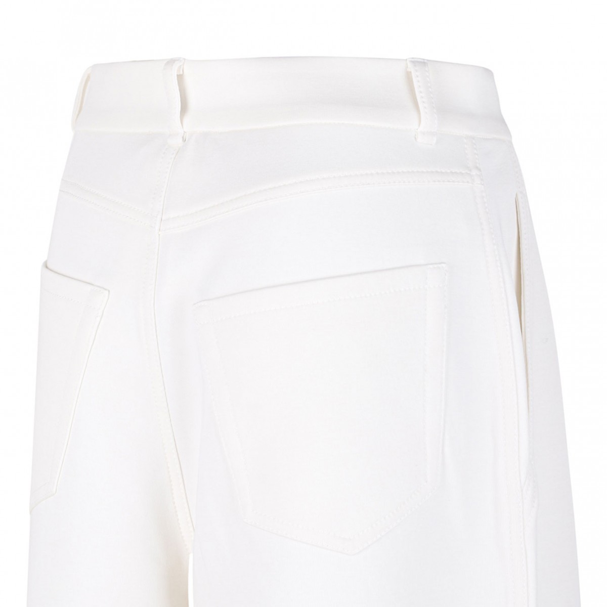 White Jersey Trousers