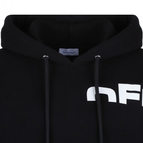 Black Shared Logo Hoodie