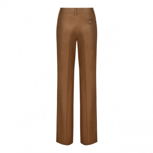 Camel Brown Straight Leg Trousers