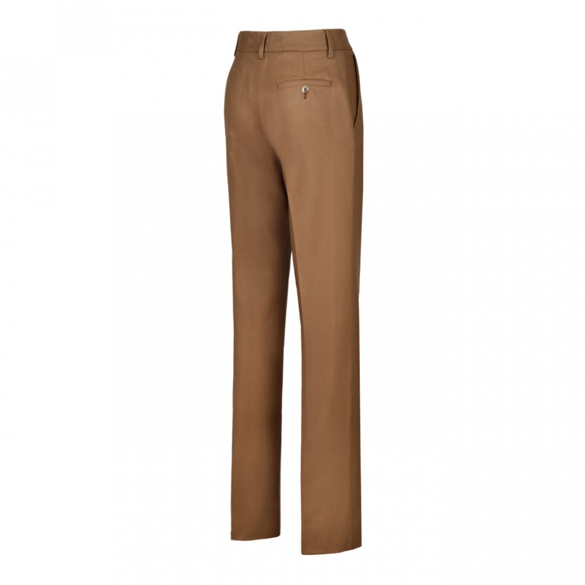 Camel Brown Straight Leg Trousers