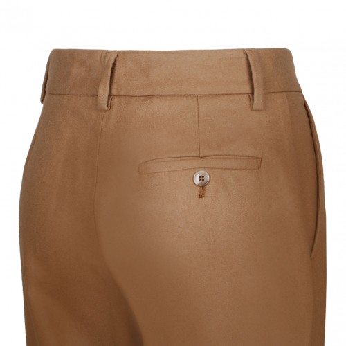 Camel Brown Straight Leg Trousers