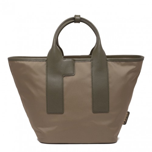 Dark Beige Piuma M Tote Bag