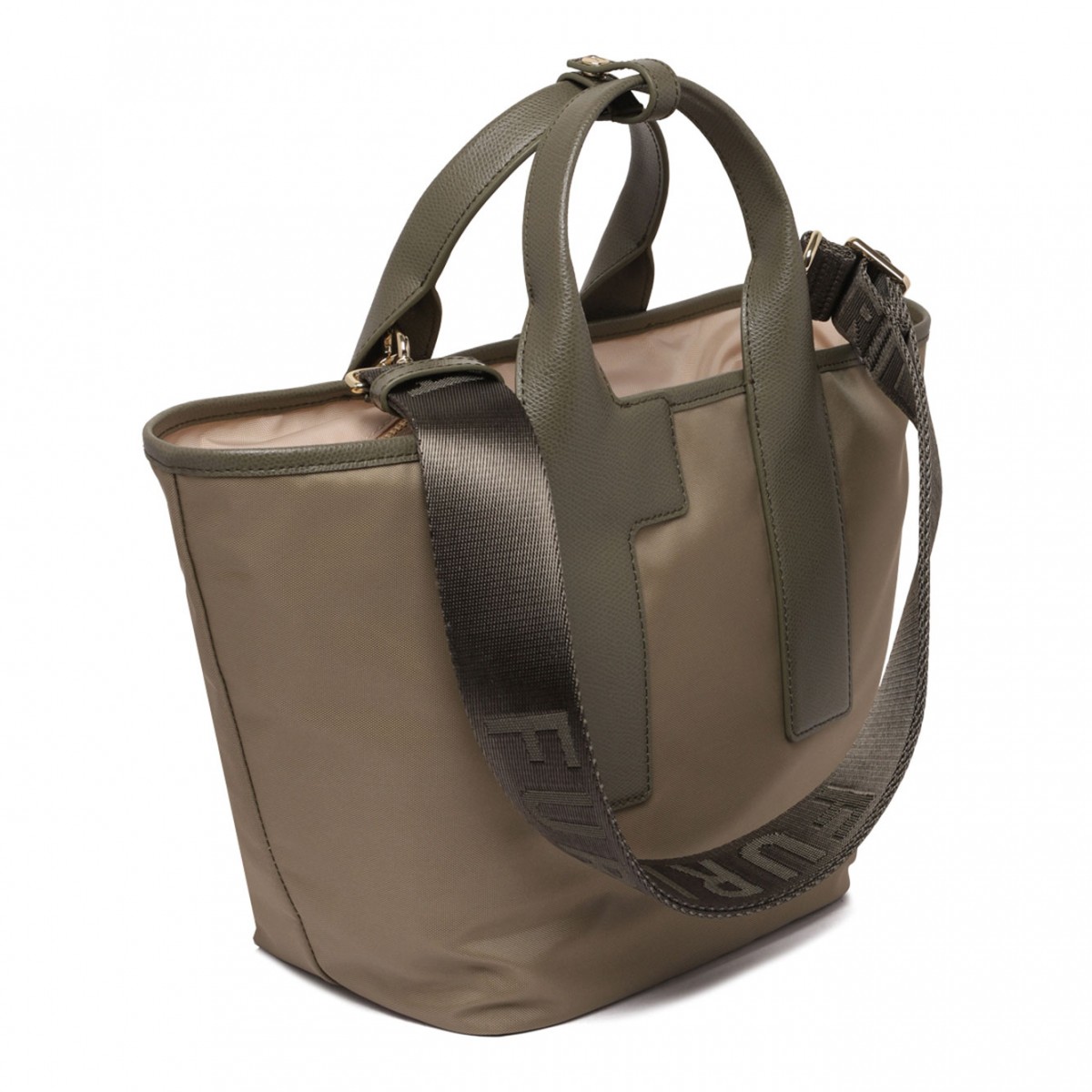 Dark Beige Piuma M Tote Bag
