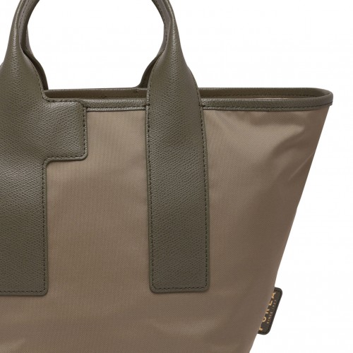 Dark Beige Piuma M Tote Bag