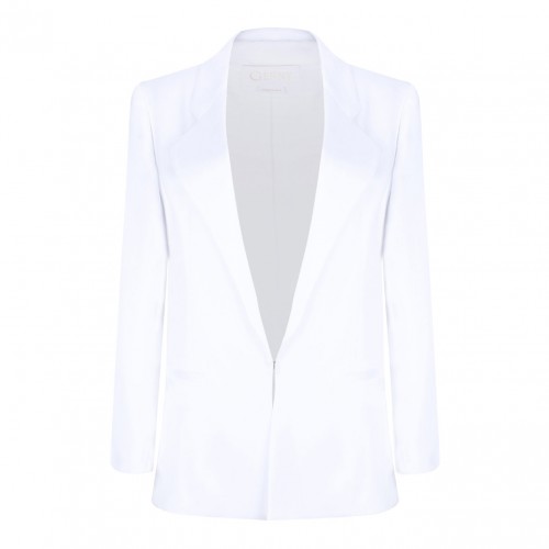 White Notch Lapels Blazer