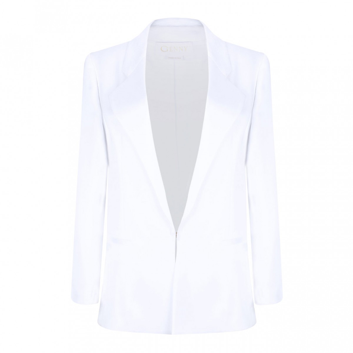 White Notch Lapels Blazer