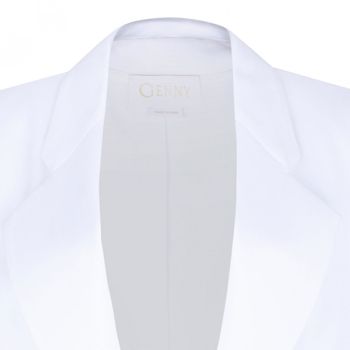 White Notch Lapels Blazer