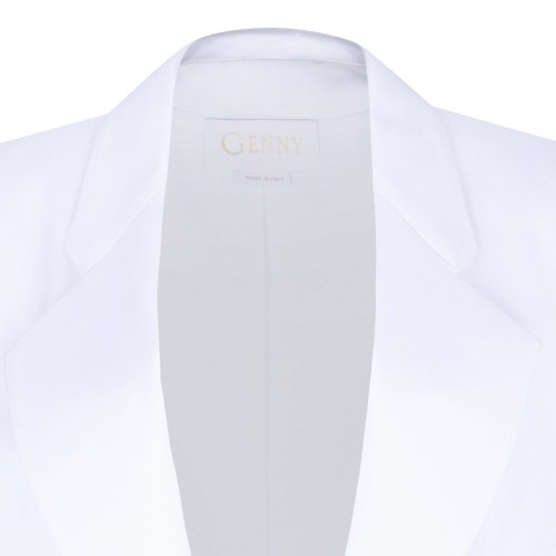 White Notch Lapels Blazer