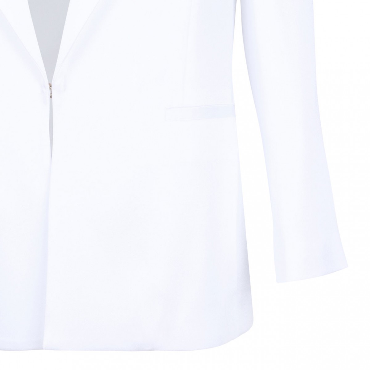 White Notch Lapels Blazer