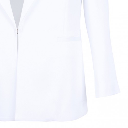 White Notch Lapels Blazer