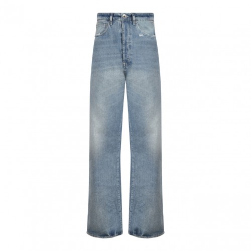 Blue Straight Leg Jeans
