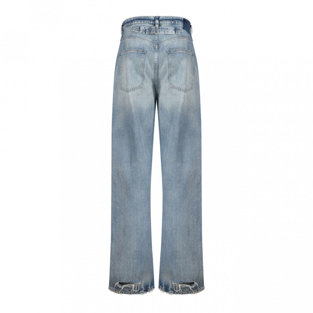 Blue Straight Leg Jeans
