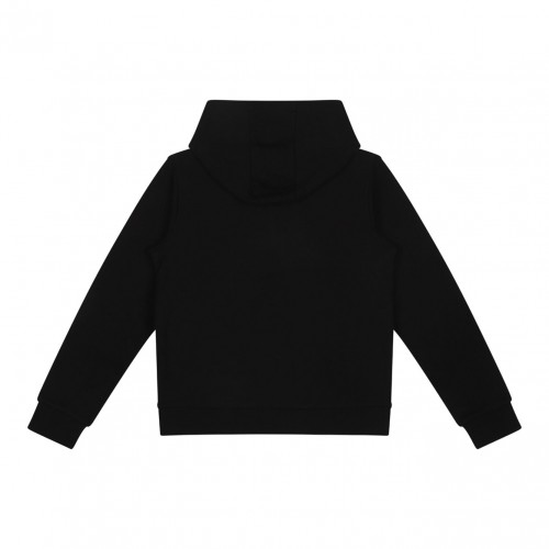 Black Logo Print Hoodie 2