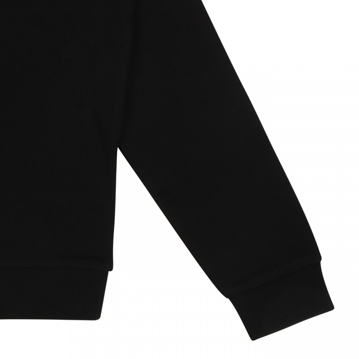 Black Logo Print Hoodie