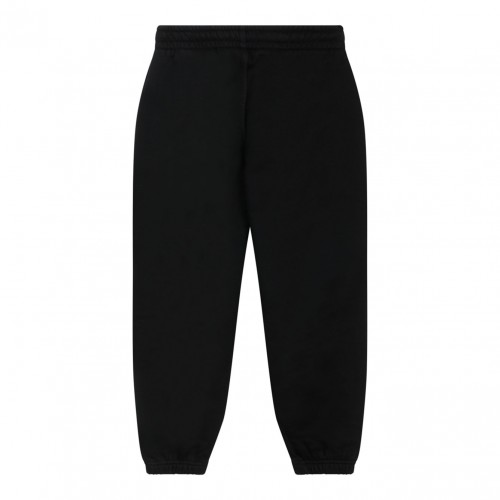 Black and White Cotton Track Pants 2