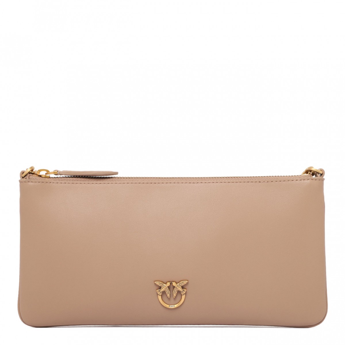 Beige Love Birds Shoulder Bag