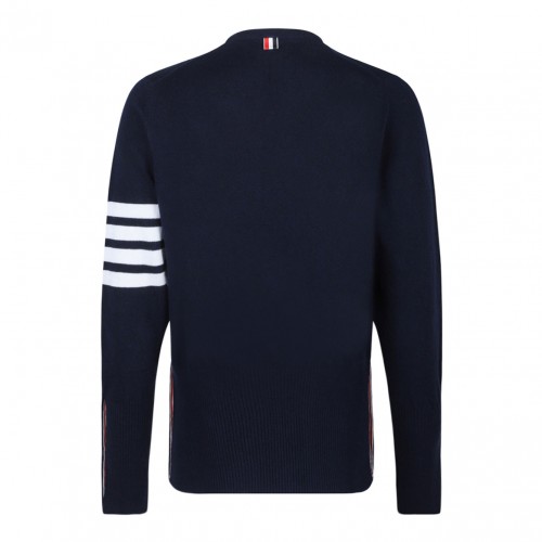 Navy Blue 4-Bar Pullover