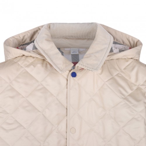 Pale Stone Hooded Jacket