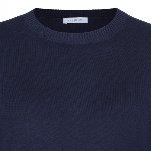 Navy Blue Knit Jumper