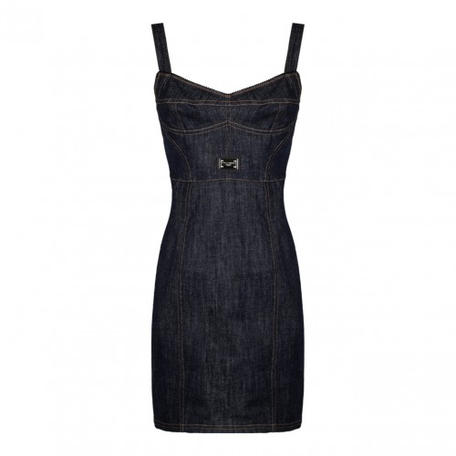 Denim Stretch Design Dress