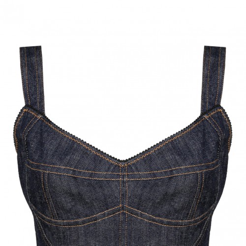 Denim Stretch Design Dress