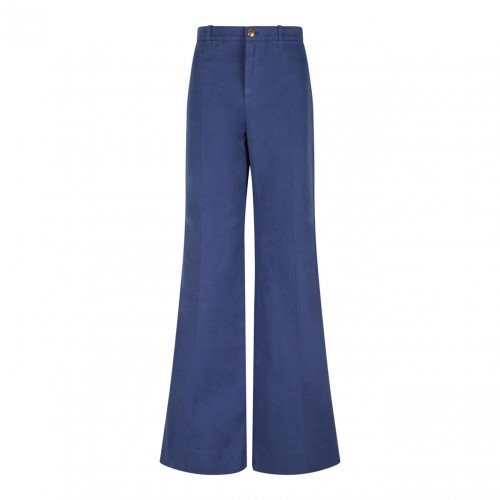 Deep Blue Wide Leg Jeans