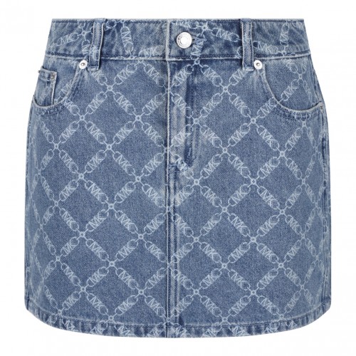 Navy Blue Midi Skirt