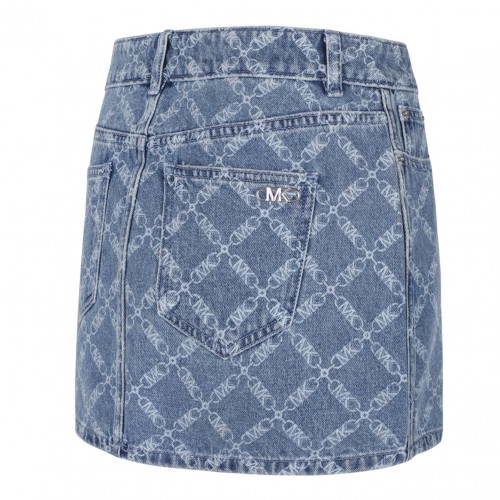 Navy Blue Midi Skirt