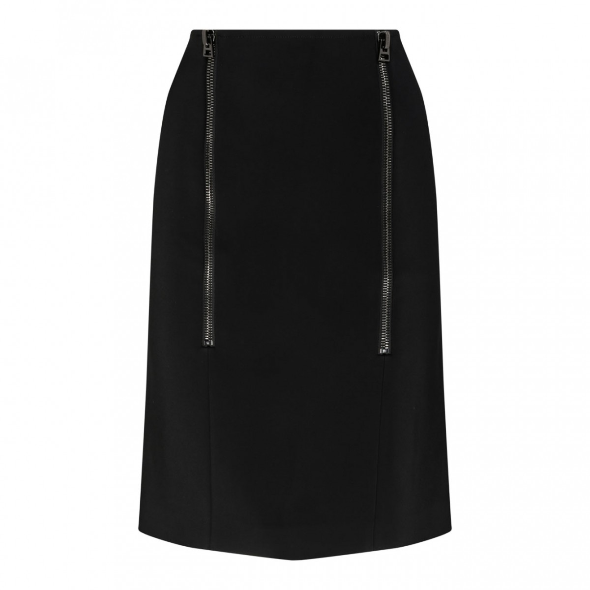 Tom Ford Black Zip Detail Pencil Skirt