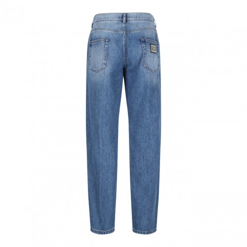 Blue Mid Rise Jeans