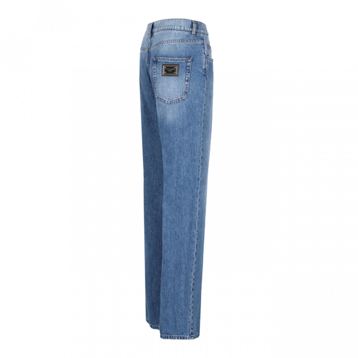 Blue Mid Rise Jeans