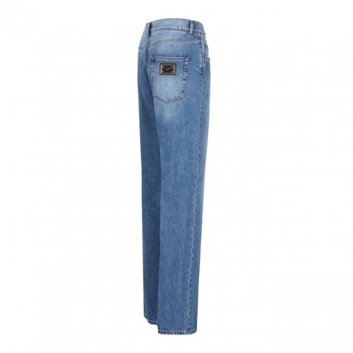Blue Mid Rise Jeans