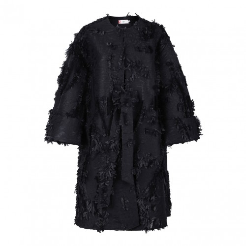 Black Textured Coat