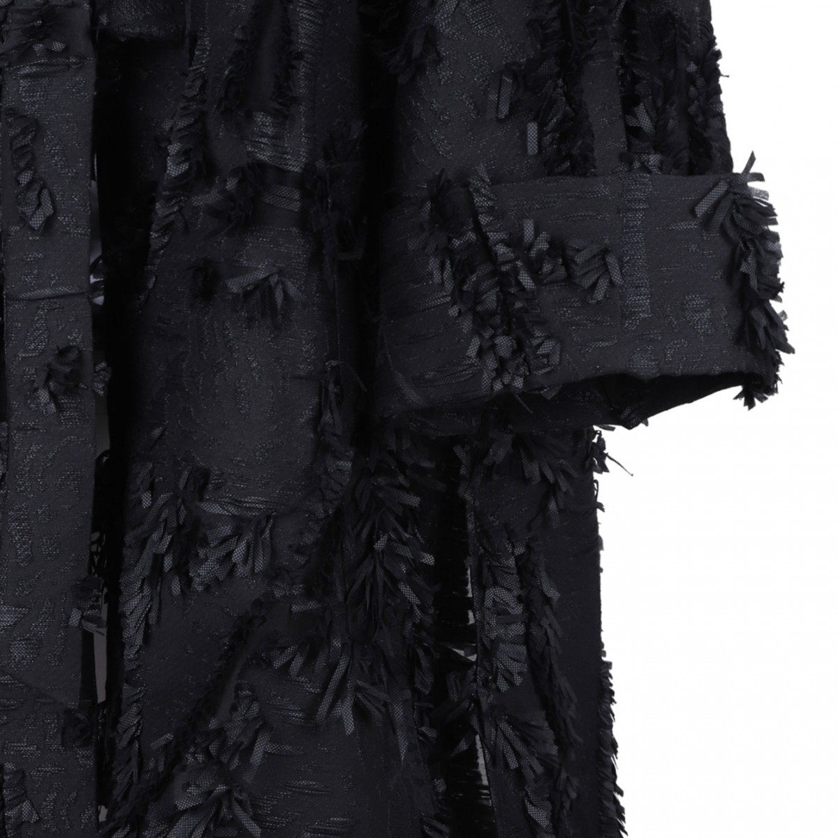 Black Textured Coat