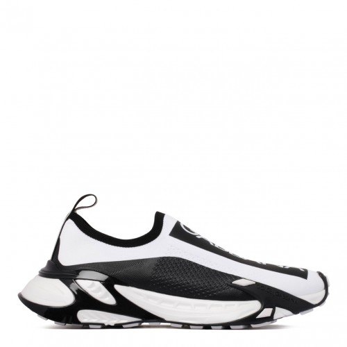 White and Black Fast Sneakers.