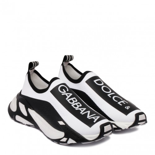 White and Black Fast Sneakers. 2